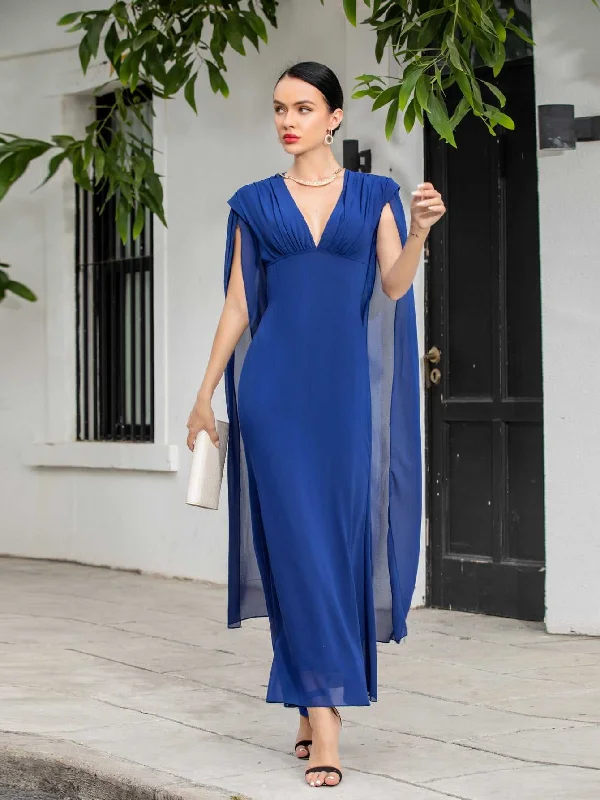 KittenAlarm - Fashion Sexy V-neck Fashion Party Dress With Shawl Sleeves Tunics Travel practical KittenAlarm - Fashion Sexy V-neck Fashion Party Dress With Shawl Sleeves Tunics Travel practical