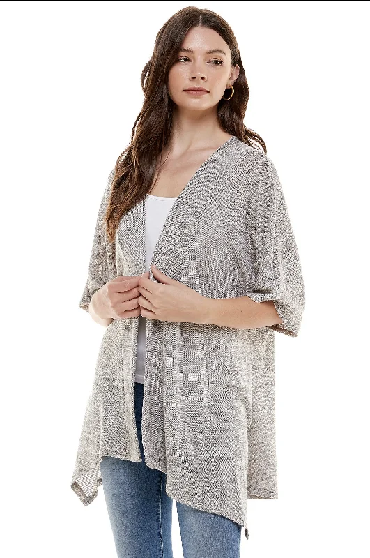 Short Sleeve Lightweight Cardigan Elasticated Padded Insulated