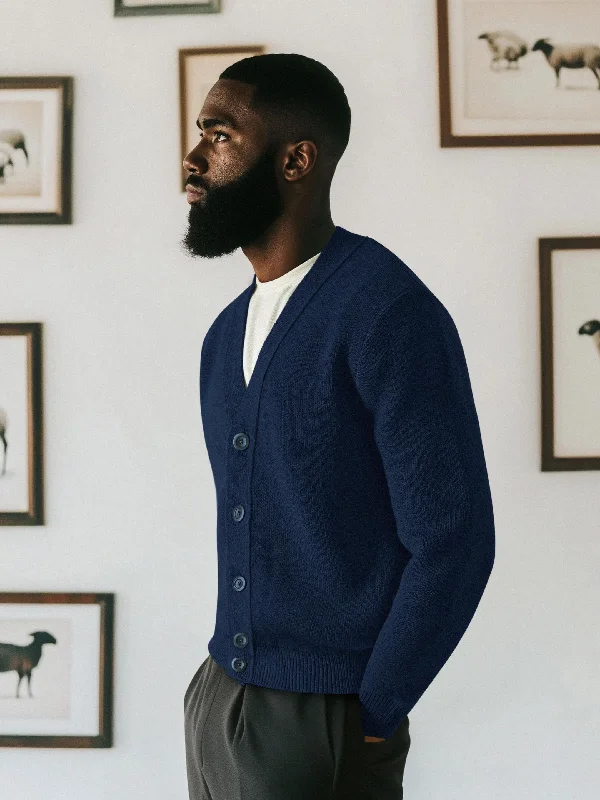 The Cardigan 2.0 - Atlantic Blue Button Cardigan Zip Cardigan Pullover Cardigan