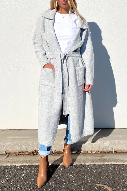 Indy Cardigan Grey Cardigan Knitwear Sweater