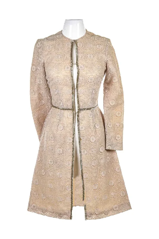 Vintage 1950's Lace and Beaded Jacket Zippered Front Buttoned Front Snap Front