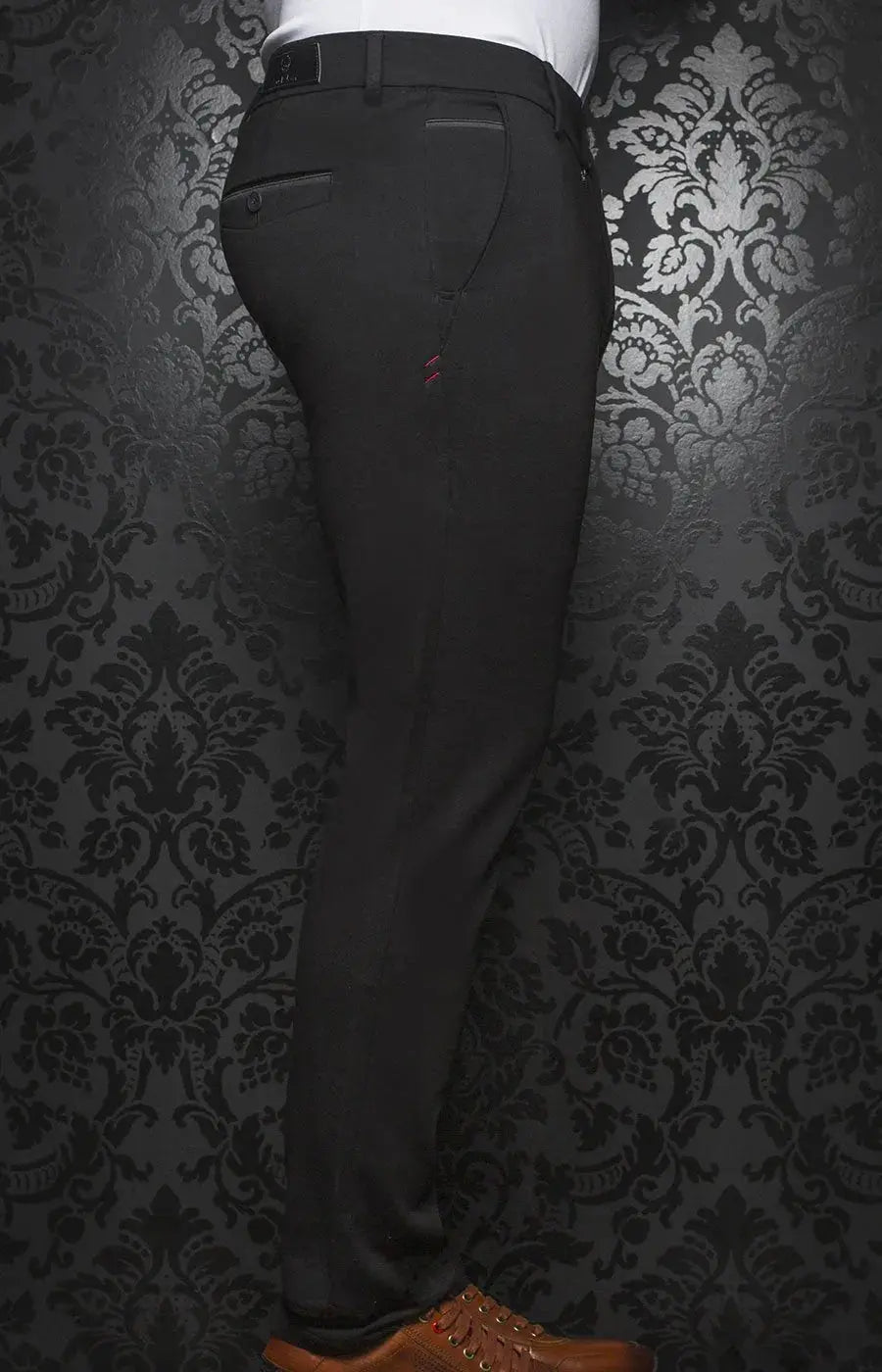 AU NOIR I Ultra Stretch Pants I Beretta Black Modern Skinny Pants