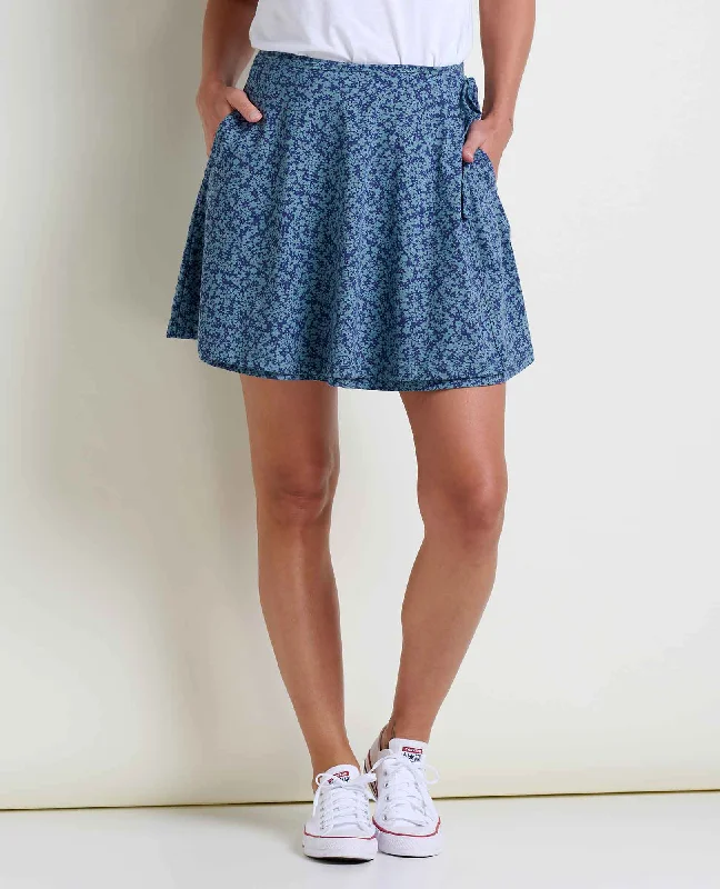 Freesia Wrap Skirt a-line skirt cut