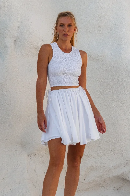 Island Days Mini Skirt linen skirt natural