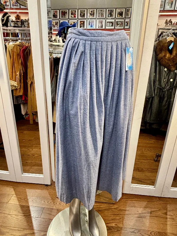 80’s Gray & Blue Full Skirt By Henry Grethel seamless skirt comfort