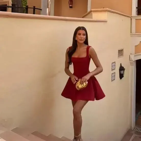 Slim Sleeveless Sexy Chic Christmas Party Dress Tunics Trousers formal