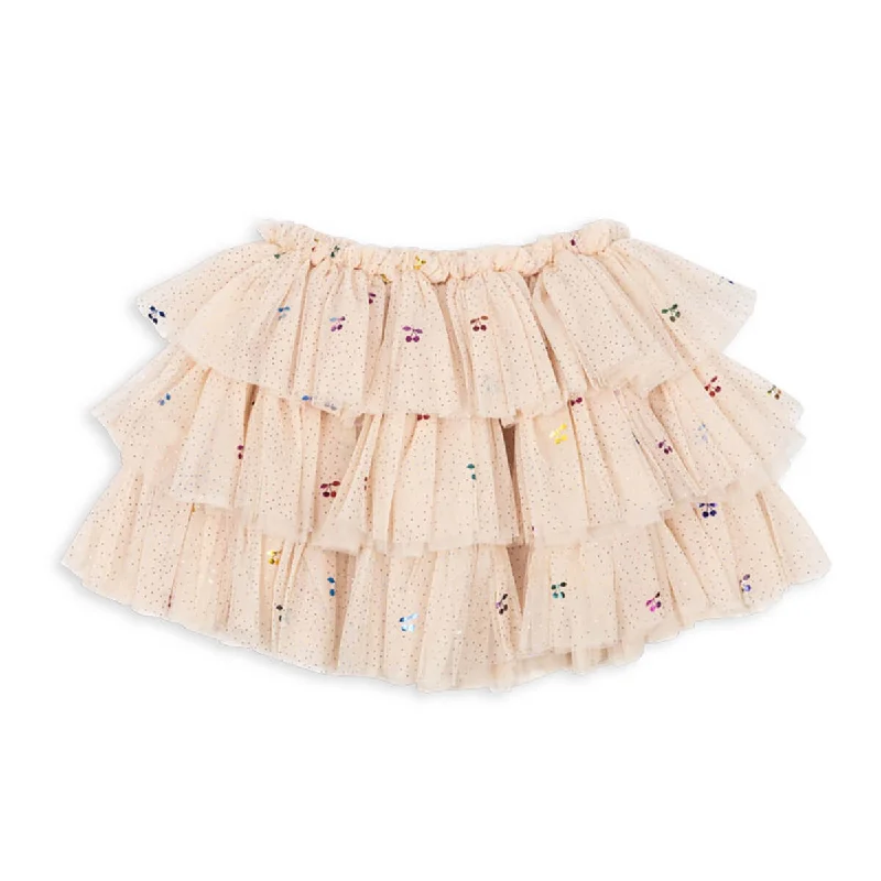 Fay Skirt in Fairy Cherry by Konges Slojd chiffon skirt airy
