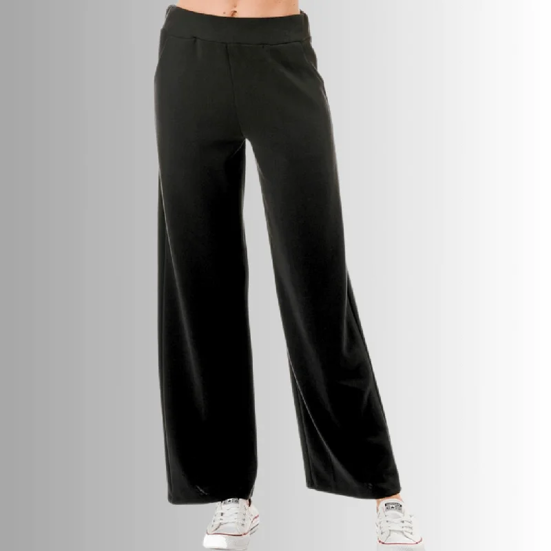 Allison Straight Leg Pant Chic Wool Trousers