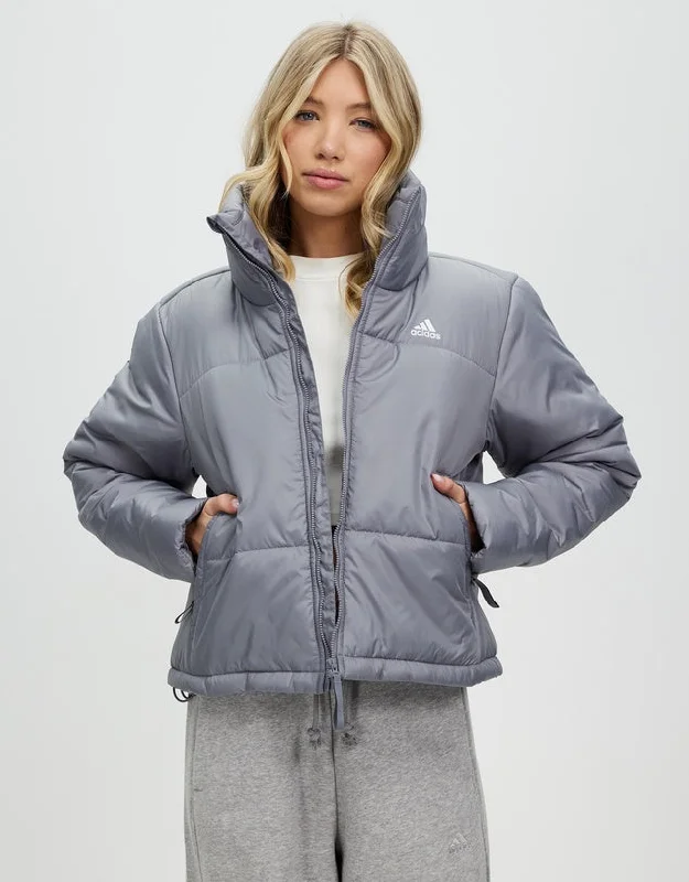 ADIDAS BSC INSULATED JACKET - WOMEN - GREY Fleece Jacket Down Jacket Parka