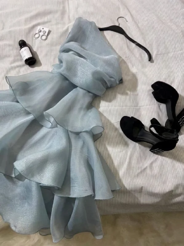Blue Short Party Dress Homecoming Dress Tunics Versatile stylish