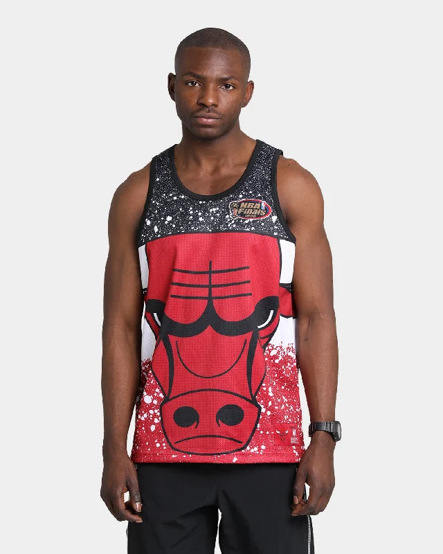 Mitchell & Ness Chicago Bulls Jumbotron Sublimated Tank Red vintage tank top