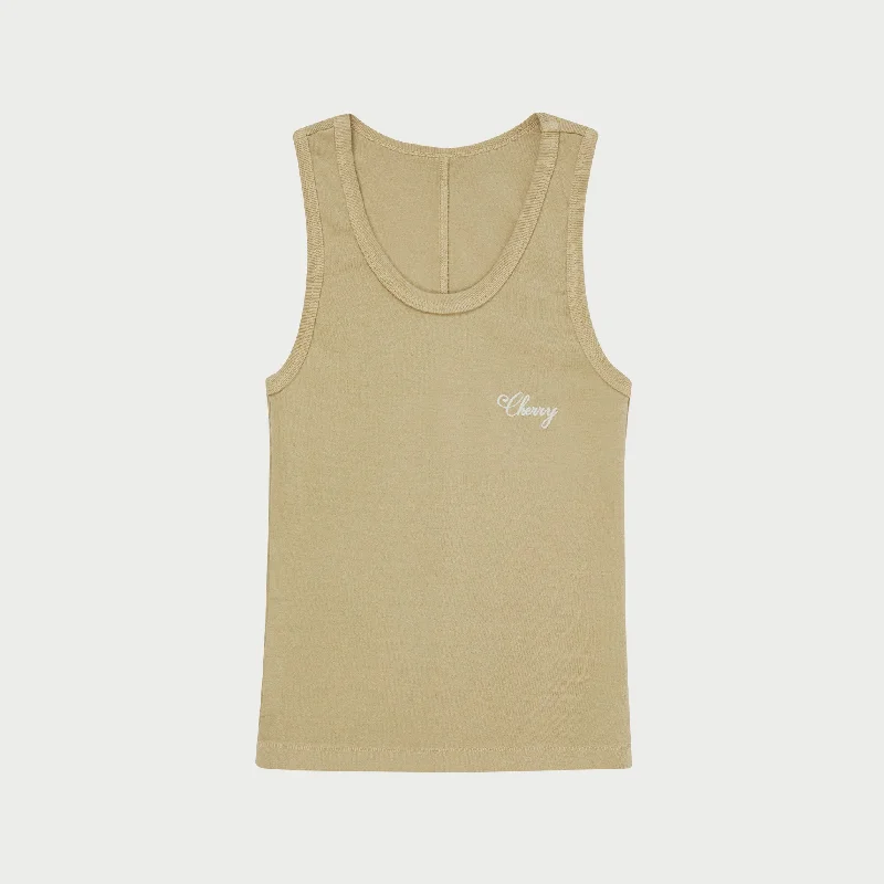 American Classic Tank Top (Tan) silver tank top