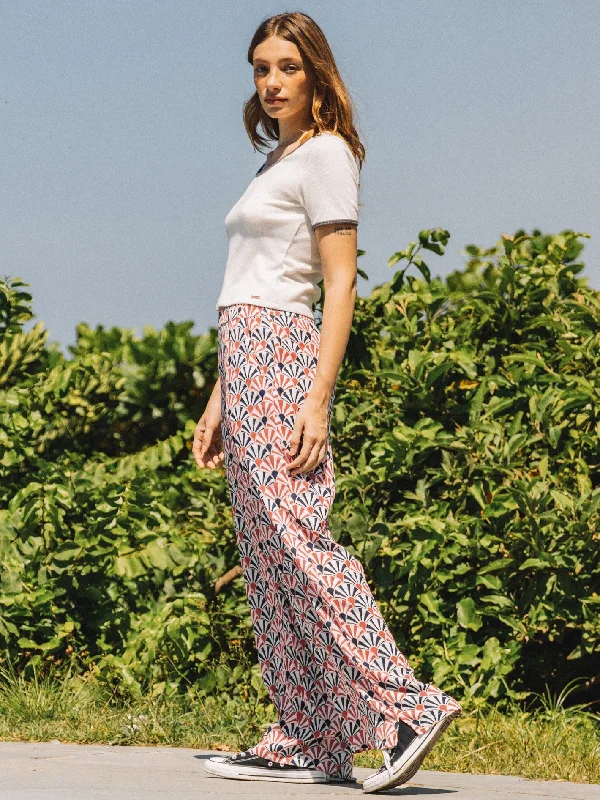 Shellz Bellz Pant - Multi Trendy High-Waist Trousers