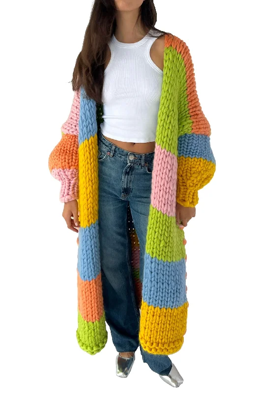 Groovy Chunky Knit Maxi Cardigan Cardigan Knitwear Sweater