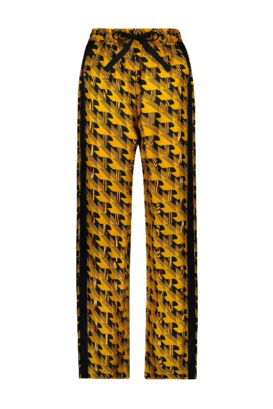 TERAL PRINTED SILK TWILL PAJAMA PANT Relaxed Fit Trousers
