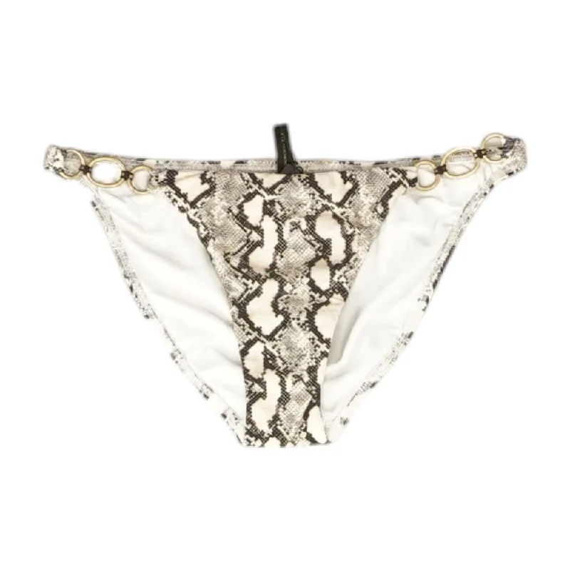 Beige Animal Print Swim Bottom Sexy Swimwear Set