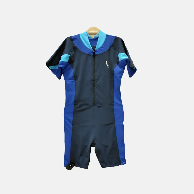Dive Women's Swimming Costume -Navy/Blue Sporty Swimsuit Style