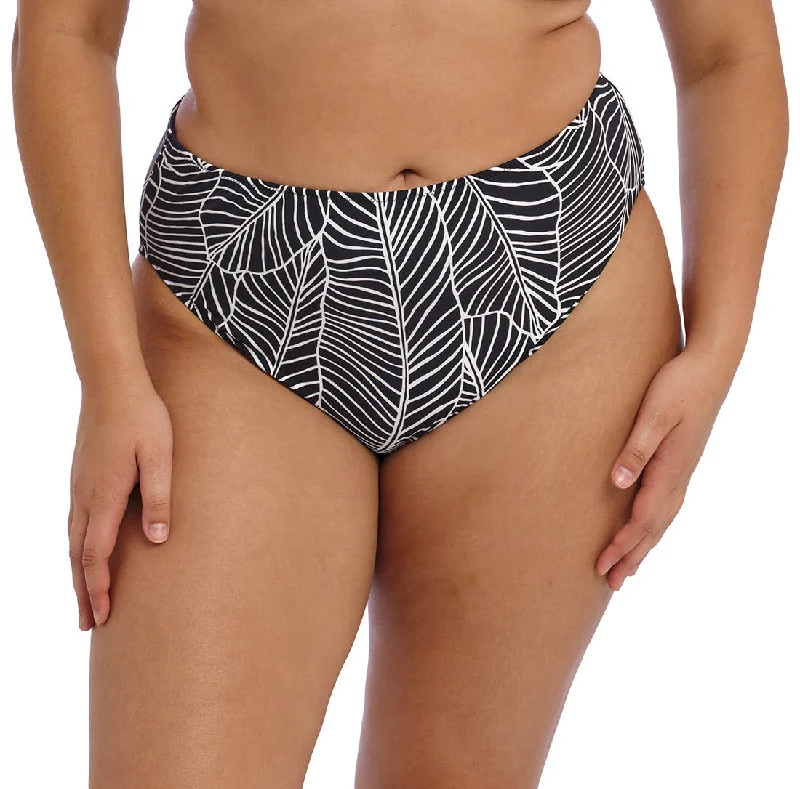 Elomi Swimwear Kata Beach Black Mid Rise Bikini Brief Bottom 801772 Chic Beach Cover-Up Elomi Swimwear Kata Beach Black Mid Rise Bikini Brief Bottom 801772 Chic Beach Cover-Up