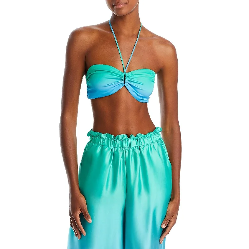 Fore Womens Ombre Beachwear Bikini Swim top Crisscross Back Swimsuit