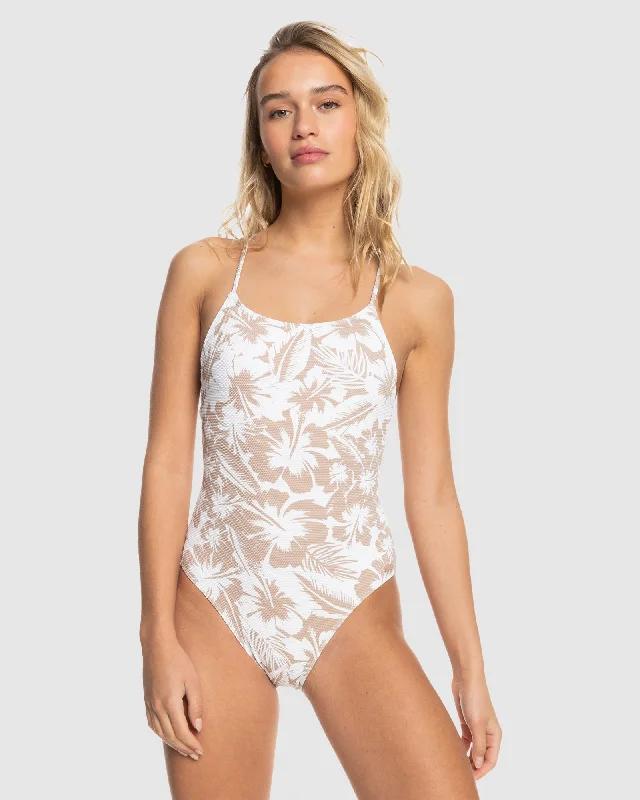 Womens Hibiscus One Piece One Piece Swim Soft Beachwear Set