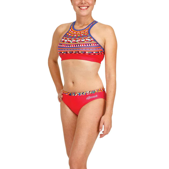 KIRI TWO-PIECE SWIMSUIT- MASSAI Sleek Racerback Swimsuit