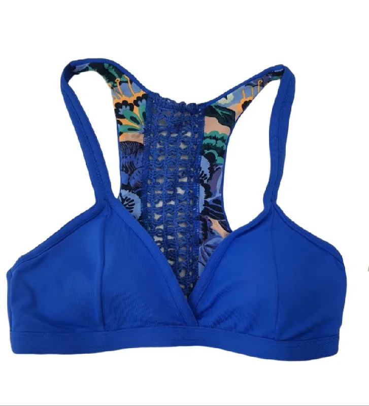 MAAJI Women's Blue Laced Padded Swim Bikini Top #3005MTSSM NWT Strapless Swimsuit Top MAAJI Women's Blue Laced Padded Swim Bikini Top #3005MTSSM NWT Strapless Swimsuit Top