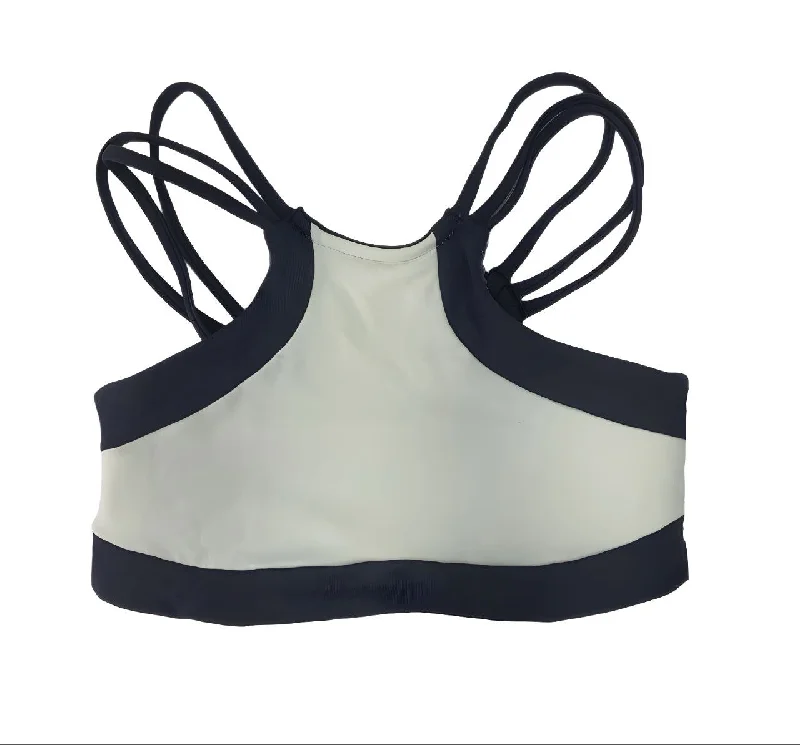 MAAJI Women's White Swim Mid Coverage Laced Top #1545MTN Small NWT Bold Color Swimsuit MAAJI Women's White Swim Mid Coverage Laced Top #1545MTN Small NWT Bold Color Swimsuit