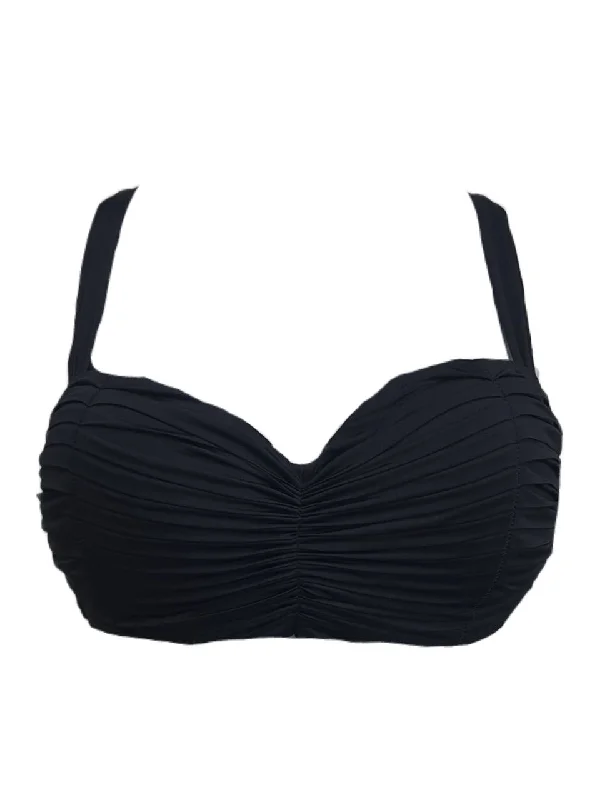 SEAFOLLY Women's Black Goddess Bustier Bandeau Swim Top #30437 8 NWT Chic Swimsuit Cover-Up SEAFOLLY Women's Black Goddess Bustier Bandeau Swim Top #30437 8 NWT Chic Swimsuit Cover-Up