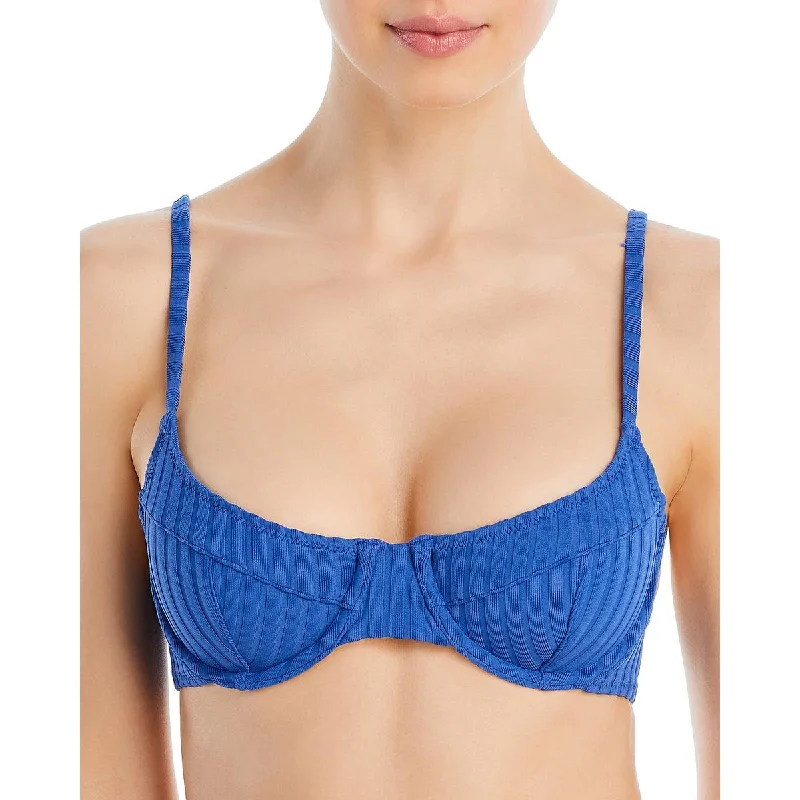 Solid & Striped Womens The Emily Lined  Bikini Swim top Ruched Swimwear Set