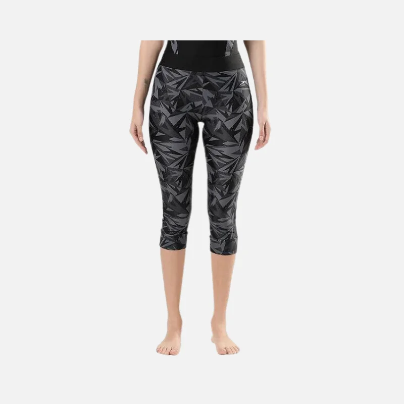 Speedo Contrast Swim Women's Capri -Black/Oxid Grey/Silver Retro-Inspired Bikini Set Speedo Contrast Swim Women's Capri -Black/Oxid Grey/Silver Retro-Inspired Bikini Set