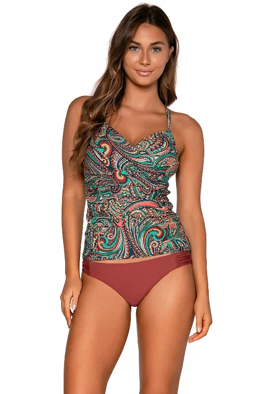 Sunsets Andalusia Serena Tankini Sporty Racerback Swimsuit