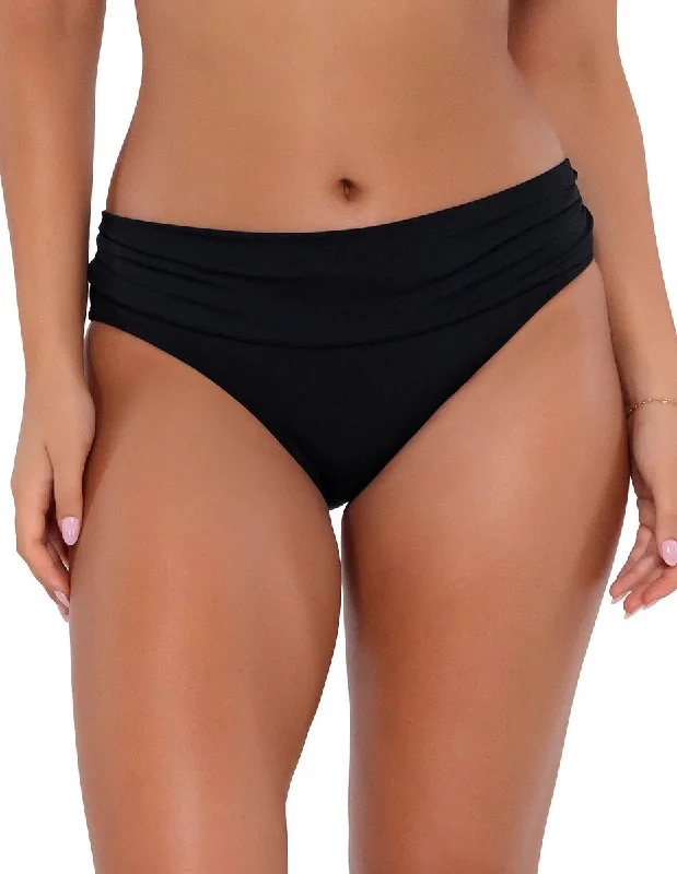 Sunsets Swimwear Unforgettable Black Hipster Bikini Bottom 27B Reversible Bikini Set Sunsets Swimwear Unforgettable Black Hipster Bikini Bottom 27B Reversible Bikini Set