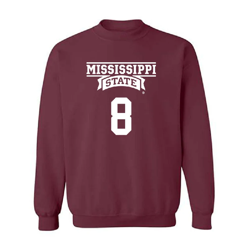 Mississippi State - NCAA Women's Basketball : Anaisha Carriere - Classic Shersey Crewneck Sweatshirt Hoodie with Slim Fit Tailored Modern Mississippi State - NCAA Women's Basketball : Anaisha Carriere - Classic Shersey Crewneck Sweatshirt Hoodie with Slim Fit Tailored Modern