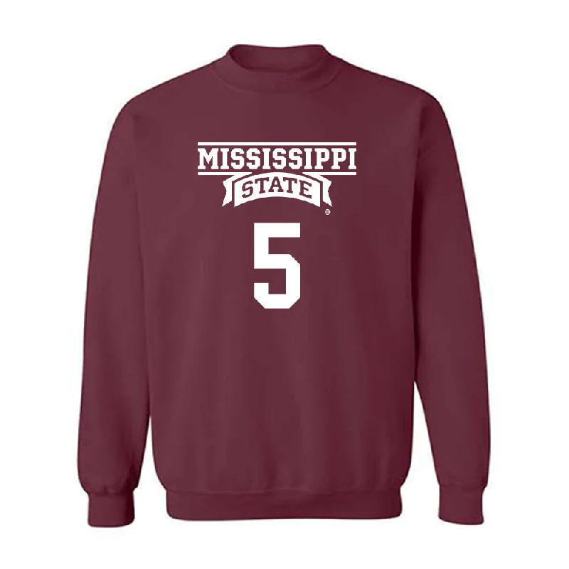 Mississippi State - NCAA Women's Basketball : Erynn Barnum - Classic Shersey Crewneck Sweatshirt Hoodie with Distressed Vintage Worn Mississippi State - NCAA Women's Basketball : Erynn Barnum - Classic Shersey Crewneck Sweatshirt Hoodie with Distressed Vintage Worn