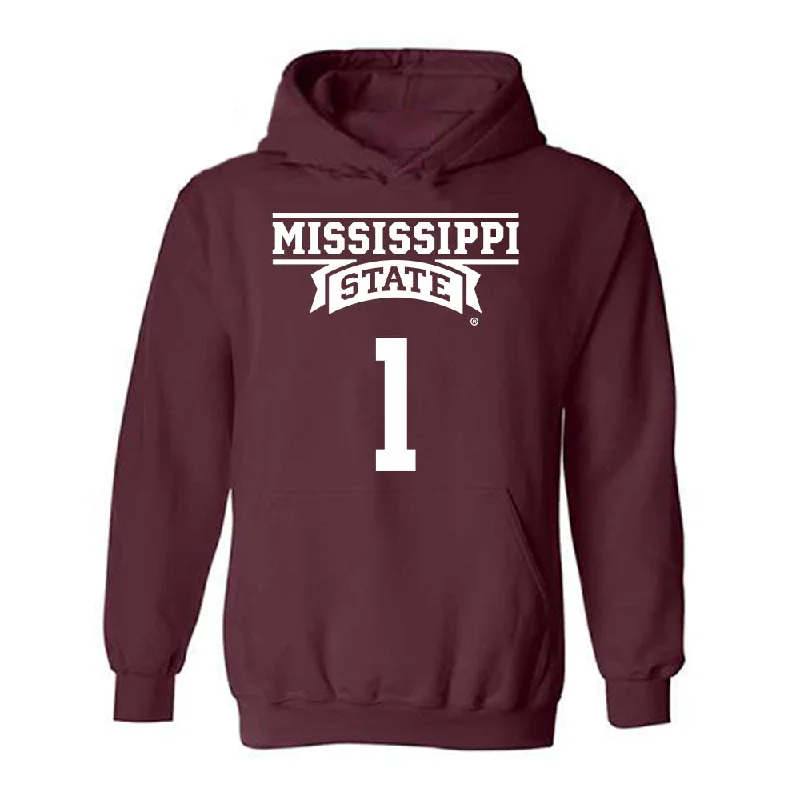 Mississippi State - NCAA Women's Basketball : Nyayongah Gony - Classic Shersey Hooded Sweatshirt Hoodie with Elastic Waist Stretchable Comfortable Mississippi State - NCAA Women's Basketball : Nyayongah Gony - Classic Shersey Hooded Sweatshirt Hoodie with Elastic Waist Stretchable Comfortable