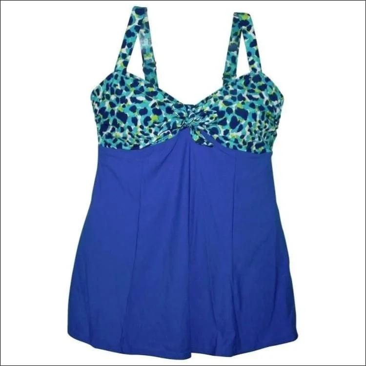 Simply Fit Women’s Plus Size Swimdress Swimsuit Knot Front 16-22 Lace-Detail Bikini Set Simply Fit Women’s Plus Size Swimdress Swimsuit Knot Front 16-22 Lace-Detail Bikini Set